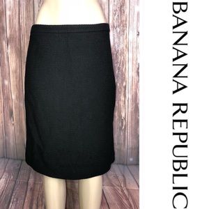 Banana Republic 100% Wool Woven Skirt 10